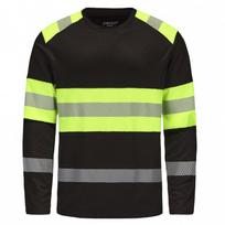 Marškinėliai ilgomis rankovėmis PESSO HVMIL Hi-vis, juodi