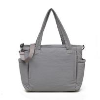 Cotton Clothes, Tote Bags, Female Students In Class, Messenger Bags, Commuting To Work, Shoulder Bags, Large-Capacity Nylon Bags. Length 35 Height 32 Thickness 12 pilka spalva