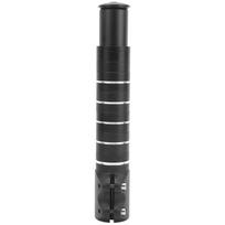 LUNJE Dviratinio vairo pakėlimo adapteris Šakės stiebo ilgintuvas 210mm Aliuminio lydinys black