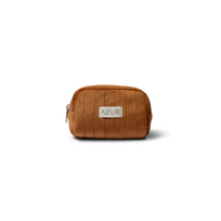 Medžiaginė kosmetinė (ruda) AZUR NATURAL, 20 x 10 x 15 cm