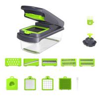 Vegetable Chopper 14-in-1 Kit Stainless Steel Onion Chopper with Container Veggie Cutter Kitchen balta