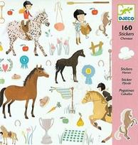160 lipdukų - Žirgai, DJECO DJ08881