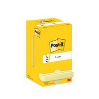 Lipnūs lapeliai  Post-it Z-Notes, 76 x 76 mm, pak. -12 blokelių po 100 lapelių, kanarėlės geltona