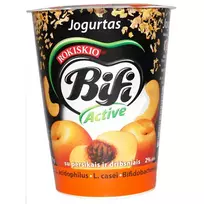 Jogurtas su persikais ir dribsniais BIFI ACTIVE, 360 g