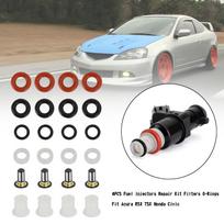4 vnt. Kuro purkštukų remonto rinkinys Filtrai O-žiedai Tinka Acura RSX TSX Honda Civic