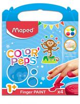 Piešimas pirštais MAPED (guašas, 4 spalvos)