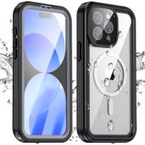 Luxury For iPhone 16 15 14 13 Pro Max Plus IP68 Waterproof Case Full Body Protective Swim Underwater Diving Magsafe Magnetic Phone Cover For iPhone 16 Pro Max juoda