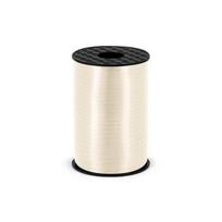 Plastikinė dovanų pakavimo juosta, kreminė, 5mm/225m