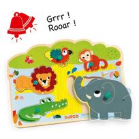 Medinė dėlionė su garsu Djeco DJ01708, Baobab