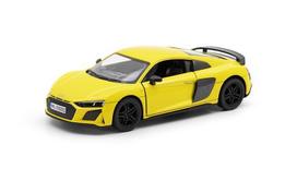 Žaislinis automobilis KinSmart, 2020 Audi R8 Coupé, geltonas