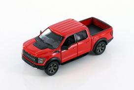 Žaislinis automobilis KinSmart, 2022 Ford F-150 Raptor, raudonas