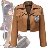 Attack prieš Titan Shingeki No Kyojin Scouting Legion Cosplay striukės paltas Erenas Jage XXL