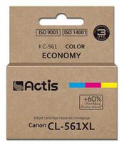 Actis KC-561 Canon spausdintuvo rašalas, pakaitalas Canon CL-561XL; Supreme; 18 ml; mėlynas, violetinis, geltonas. Spausdina 60 % daugiau nei originalus gamintojas.