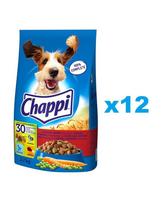 CHAPPI 3x2,7 kg - sausas maistas šunims su jautiena, paukštiena ir daržovėmis