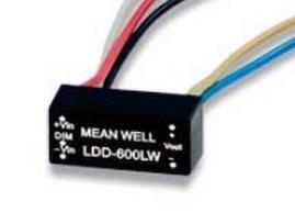 Srovės stabilizatorius DC/DC LED 9-36V:2-32V 350mA PWM ON/OFF valdomas uždaras su laidais, MEAN WELL