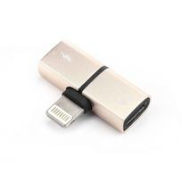 Apple audio + charging for iPhone Lightning Adapter Gold