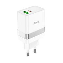 Universal travel charger Type C + USB QC3.0 Power Delivery 30W Starter N21 Hoco White
