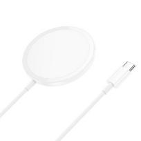 Universal wireless charger compatybile with MagSafe 15W Hoco White