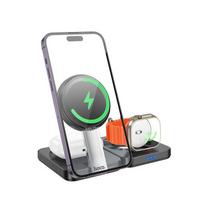 Universal Wireless charger 3in1 15W CQ11 Melns