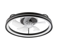 LED Lubinis šviestuvas su ventiliatoriumi FARGO LED/37W/230V juodas + VP