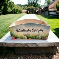 Velykinė dėžutė margučiams Velykos (Su norima pavarde)