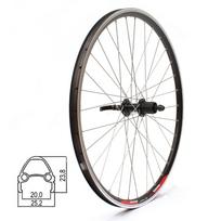 Galinis ratas Sunstart 26", v-brake, 32H, kasetė, QR
