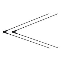 SKS 26"-28" Bluemels Basic priekiniai purvasaugių tvirtinimo laikikliai