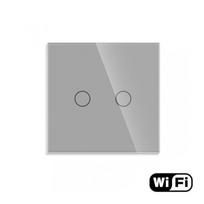 WiFi dvipolis sensorinis jungiklis, pilkas 600W