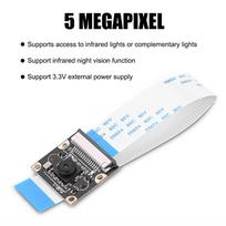 Bendras infraraudonųjų spindulių naktinio matymo kameros modulis OV5647 jutiklis 5 megapikseliai Raspberry Pi