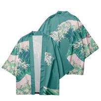 Vasaros laisvalaikio megztinis japoniškas kimono apsiaustas 5XL