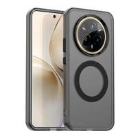 For Realme 14 Pro Plus 14X for Magsafe Wireless Charging Magnetic Back Case for Realme 14pro 14X 14 Pro+ Candy PC + TPU Bumper Phone Case Cover For Realme14 ProPlus juoda