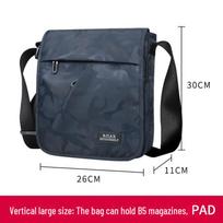 Baojiaxi Men's Large Capacity Nylon Canvas Messenger Bag