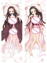 Kimetsu No Yaiba Kamado Nezuko Dakimakura Anime Otaku Sexy Hugging Body Pillow Case Cosplay Throw Pillow Cover Bedding Decor A 40x120cm Peachskin