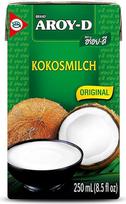 "Aroy-D" kokosų pienas - kokosų pienas maistui gaminti ir kepti - idealiai tinka desertams, sriuboms, kokteiliams ir kokteiliams - 1 x 250 ml