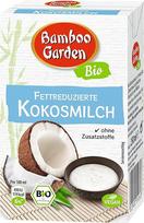 "Bamboo Garden" ekologiškas kokosų pienas su sumažintu riebumu 250 ml (pakuotės dizainas gali skirtis)