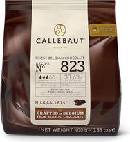 "Callebaut Callets 823" belgiško pieno šokolado apvalkalas 400 g