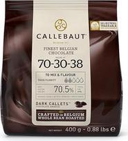 "Callebaut" juodojo šokolado lašeliai 70 %, 400 g maišelis