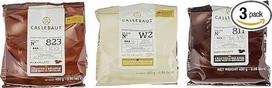 "Callebaut" receptai Nr. 811, 823 ir W2, "Callets Envelopes", juodasis, pieninis ir baltasis šokoladas, 1200 g