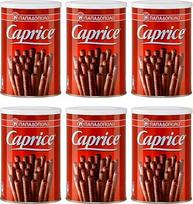 "Caprice" vafliniai ritinėliai Šokoladas 6 x 400 g Papadopoulos iš Graikijos Graikiškas konditerijos kepinys + 20 ml Jassas alyvuogių aliejaus
