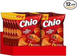 "Chio Chips Red Paprika", 12 vnt. (12 x 40 g)