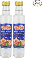 "Chtoura Garden" - rytietiškas rožių vanduo, idealiai tinkantis kepimui ir virimui - gėlių vanduo saldiems maisto produktams, kepiniams ir gėrimams aromatizuoti, 2 x 250 ml stiklinių butelių rinkinys