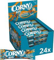 "Corny BIG" šokoladinis sūdytos karamelės batonėlis su šokoladu ir sūdyta karamele Didelė pakuotė 24 x 40 g