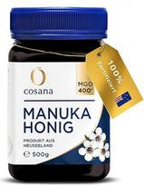 "Cosana" Manuka medus 400 MGO + 500g - 100% grynas, išpilstytas į butelius, užplombuotas ir sertifikuotas Naujojoje Zelandijoje