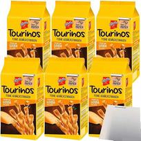 "De Beukelaer Tourinos" pyrago lazdelės Sūris su smulkia pikantiška "Gouda" pakuotė, 6 vnt. (6 x 125 g maišeliai) + usy blokas