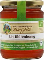 "Erlbacher Honighaus BioGold" ekologiškas gėlių medus 500 g skystas - aromatingas, sodrus ir skystas ekologiškos bitininkystės medus (1 x 500 g) (pakuotė gali skirtis)