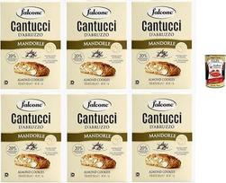 "Falcone Cantucci alla Mandorla", migdolinis pyragas iš Italijos, sausainiai su migdolais, iš viso pyragaičių, 6 x 200 g + itališkas gardumynas Polpa 400 g