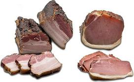 "Food-United Black-Cold Smoked Bread Drinker" 650 g ir "Cottage Spec" 300 g Bavarijos Tirolio kumpio šoninės rinkinys Kiaulių pilvo nugara