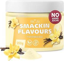 "He-Ju Flavour Powder Vanilla" 250 g, veganiškas, vanilės skonio aromatinis milteliai, skirti saldinti beveik be kalorijų