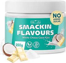 "He-Ju" skonio milteliai "White Chocolate Coconut" 250 g Vegan, saldikliai beveik be kalorijų