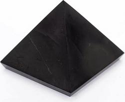 "Igox" šungito piramidė poliruota 10 cm tikri akmenys gydomasis šungitas (100x100 mm)